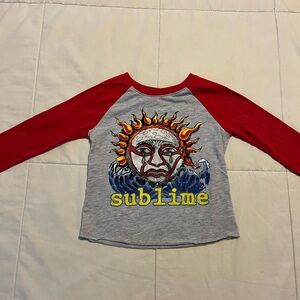 Red and Gray Sublime Long Sleeve Shirt